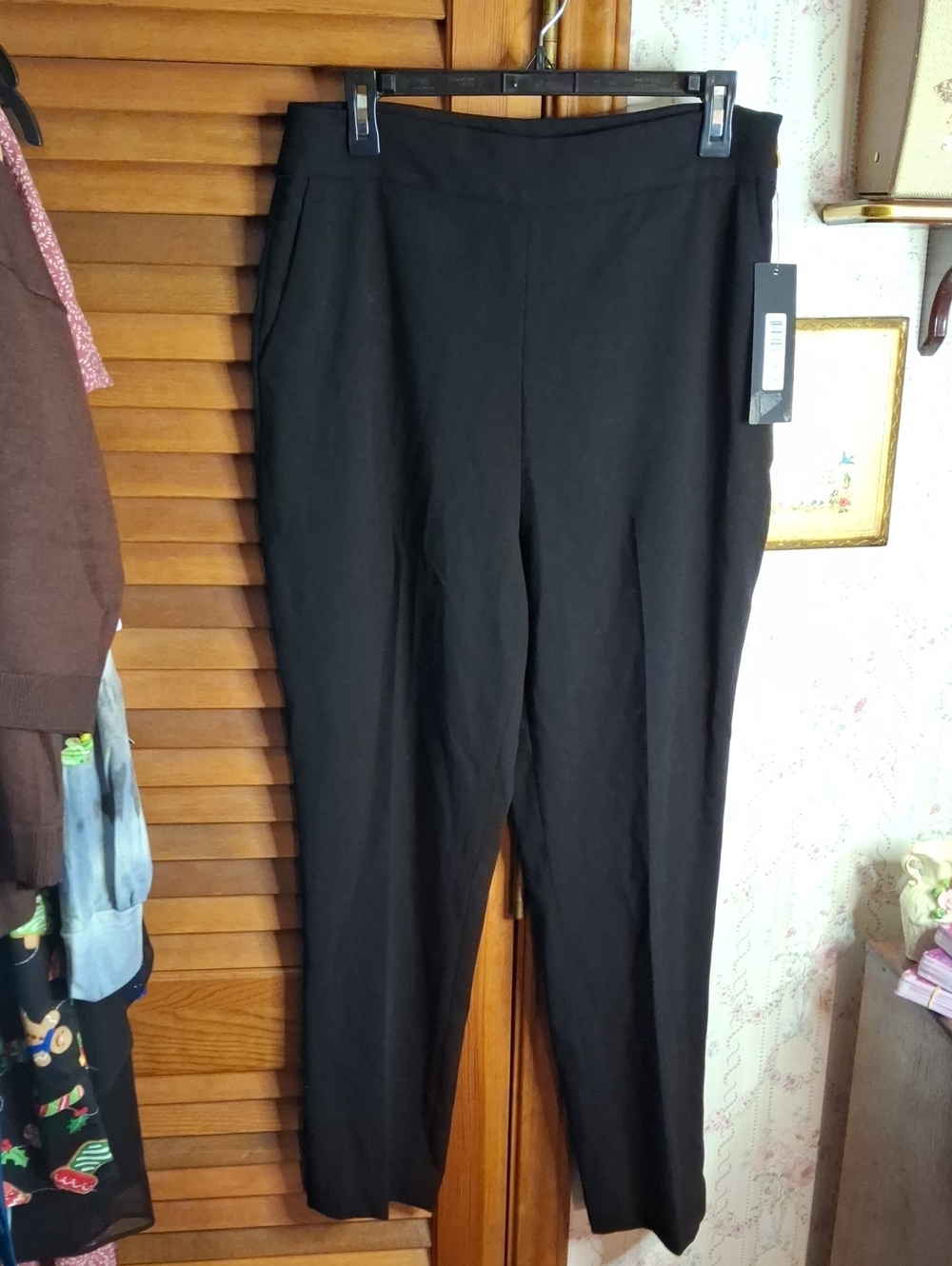 Donna Karan Black Trouser NWT Side Zipper Size 8